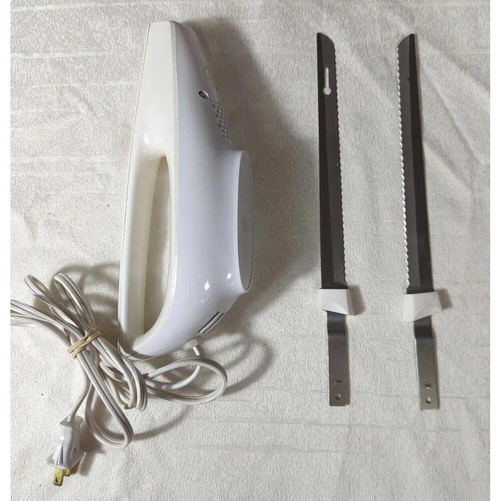 Vintage Sears Electric Knife With 2 Blades. Tested and Working